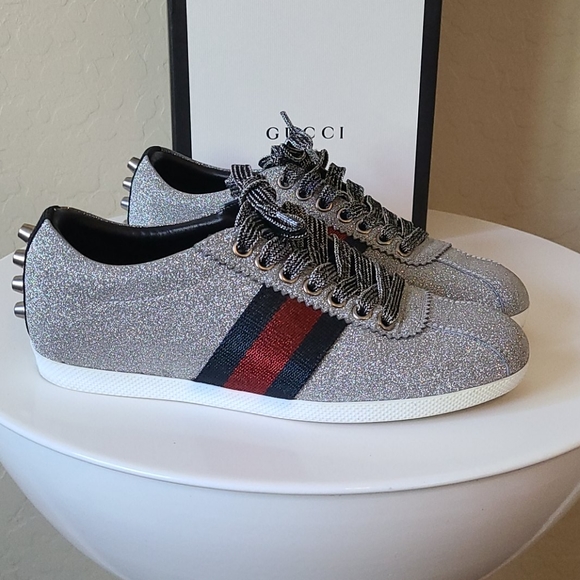 Gucci metallic / sparkle sneakers - Picture 1 of 6